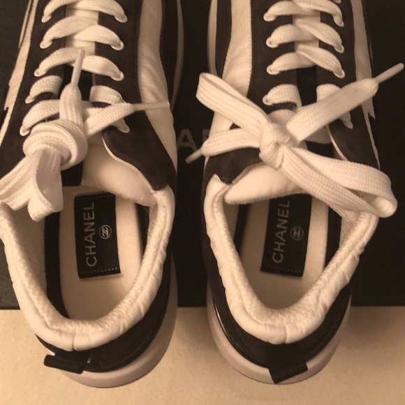 Chanel CC Logo Cloth Trainers - Picture 7 of 15